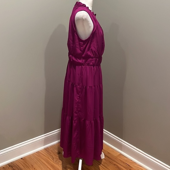 DKNY Magnolia Sleeveless Tiered Dress - Picture 3 of 7